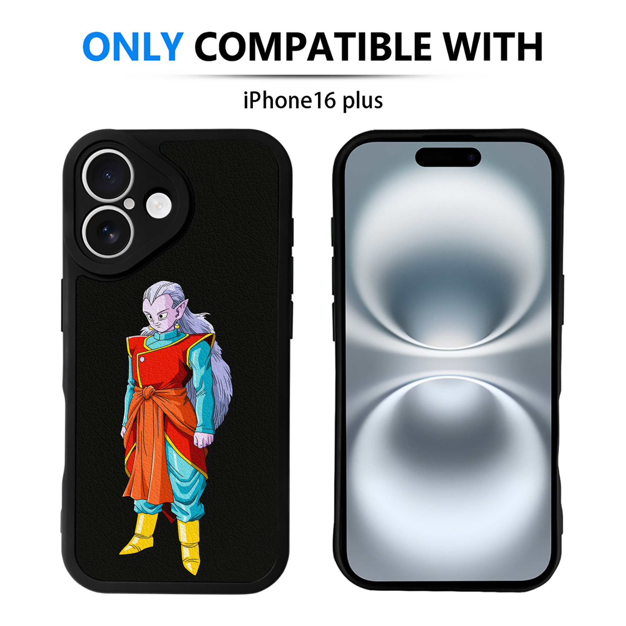 （画像用） ドラゴンボール DRAGON BALL 【iPhone 16シリーズ対応】シリコンスマホケース（レザー調） 材質：シリコン
